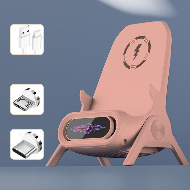 ChargeEase™ – De Slimme Draadloze Snellader & Telefoonstandaard in Eén