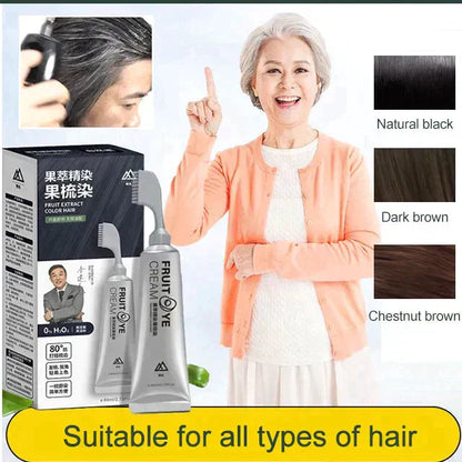 Aurélienne™ Fruit Essence Haarverfkam – Simpel, Snel en Stralend