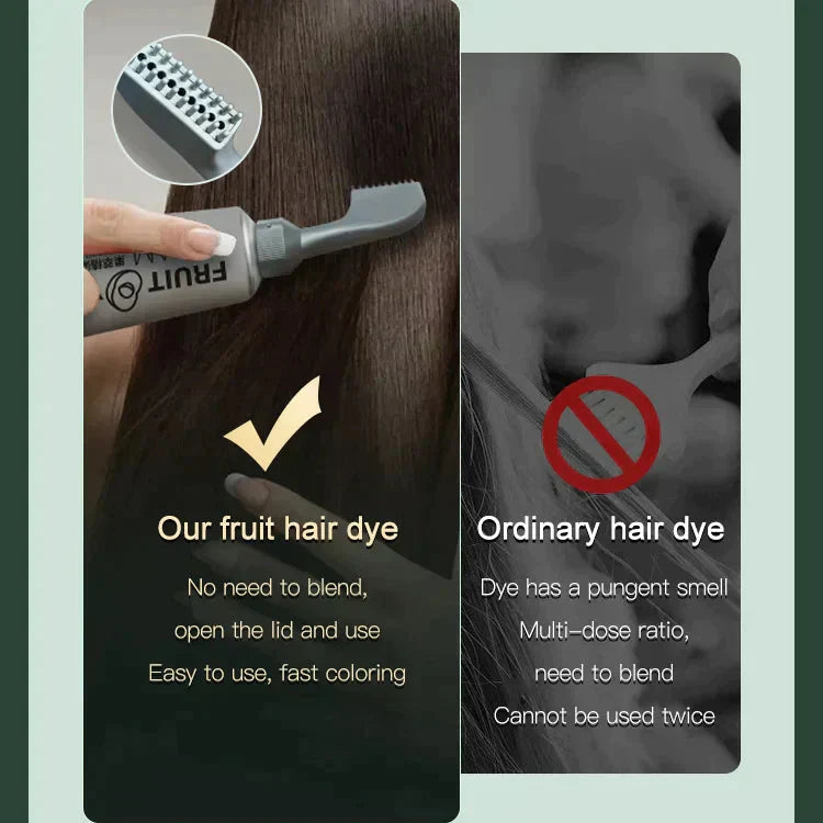 Aurélienne™ Fruit Essence Haarverfkam – Simpel, Snel en Stralend