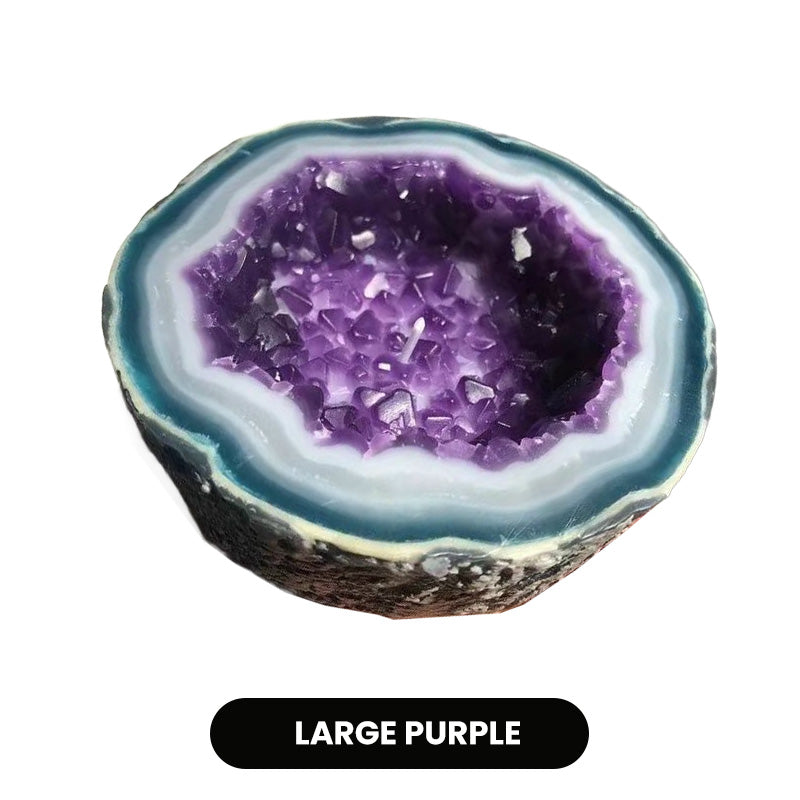 Lumyra™ Geode Kristalkaars – Natuurlijke Rust & Sfeervolle Elegantie