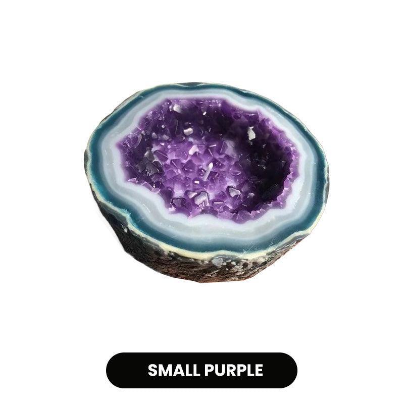 Lumyra™ Geode Kristalkaars – Natuurlijke Rust & Sfeervolle Elegantie