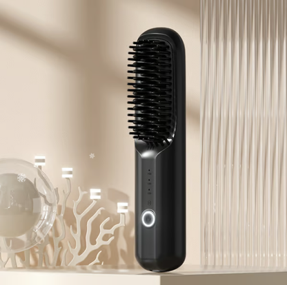 GlosséGo™ – Draadloze Stylingborstel voor Mooi & Glad Haar, Waar je ook bent