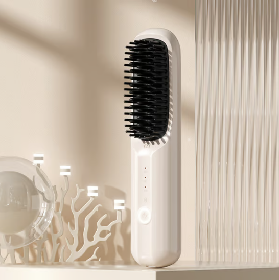 GlosséGo™ – Draadloze Stylingborstel voor Mooi & Glad Haar, Waar je ook bent