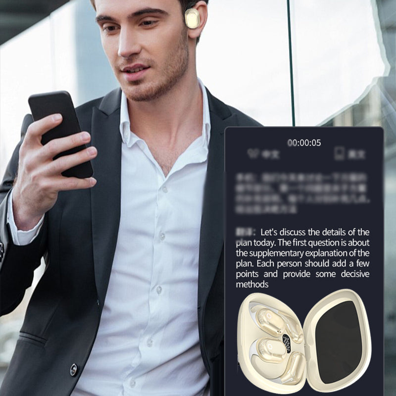 SpeakSync™ AI Oordopjes – Directe Vertaling in 75 Talen!