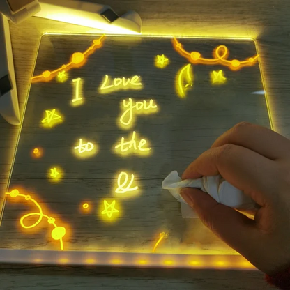 Luminote™ – LED Schrijf- & Tekenbord (Herbruikbaar & Verlicht)
