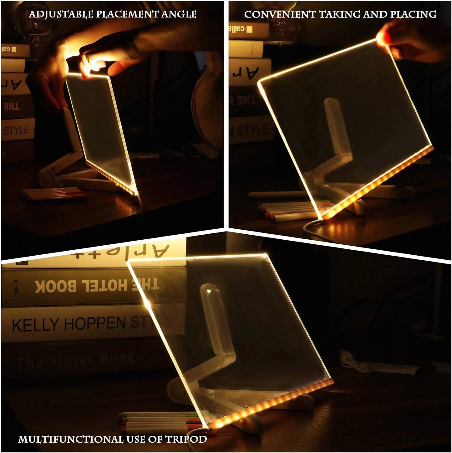Luminote™ – LED Schrijf- & Tekenbord (Herbruikbaar & Verlicht)
