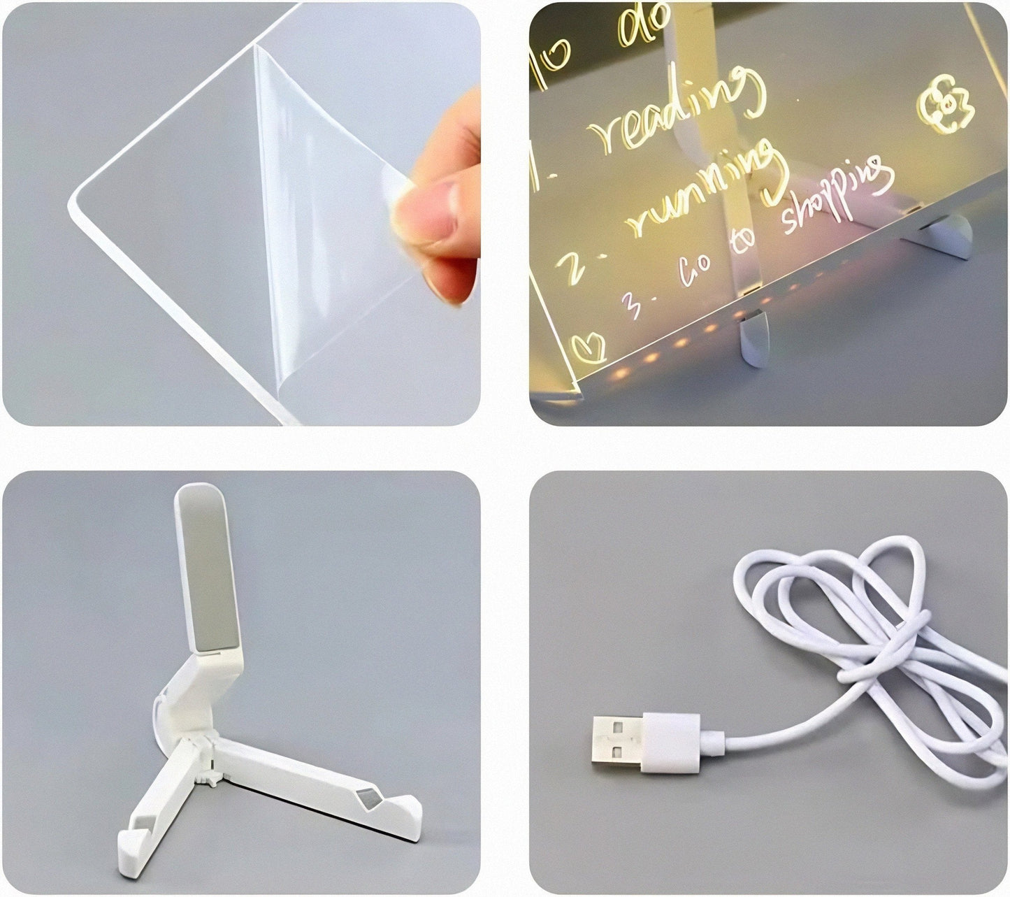 Luminote™ – LED Schrijf- & Tekenbord (Herbruikbaar & Verlicht)