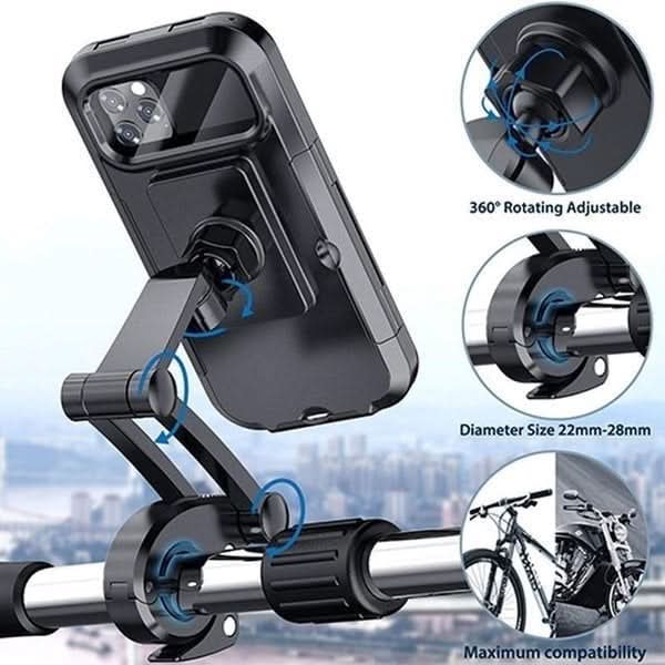 RideSafe™ – Waterdichte telefoonhouder voor fiets en motor