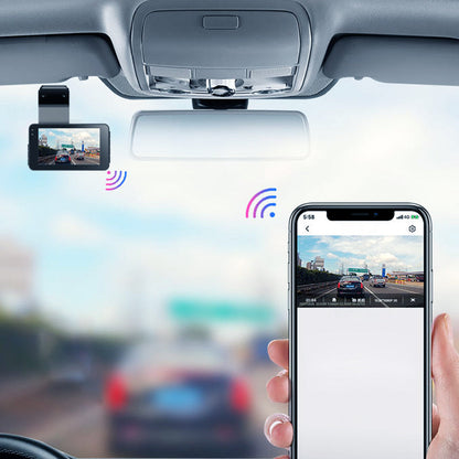 DriveVision - WiFi Dubbele Dashcam met Nachtzicht