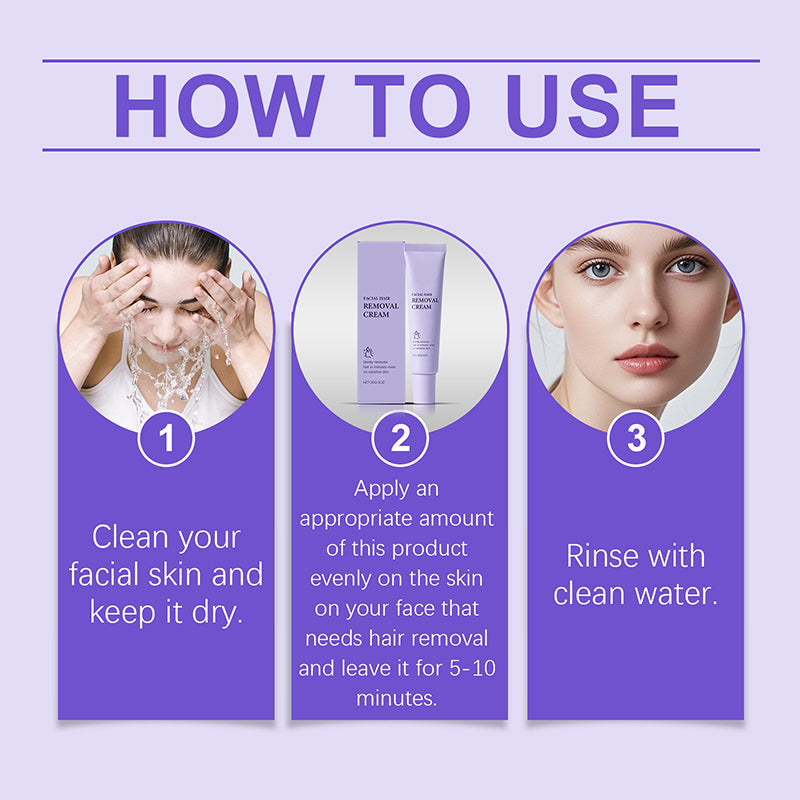 DouceGlow™ – Ontharingscrème voor het Gezicht Voor Gevoelige Huid | 1+1 GRATIS