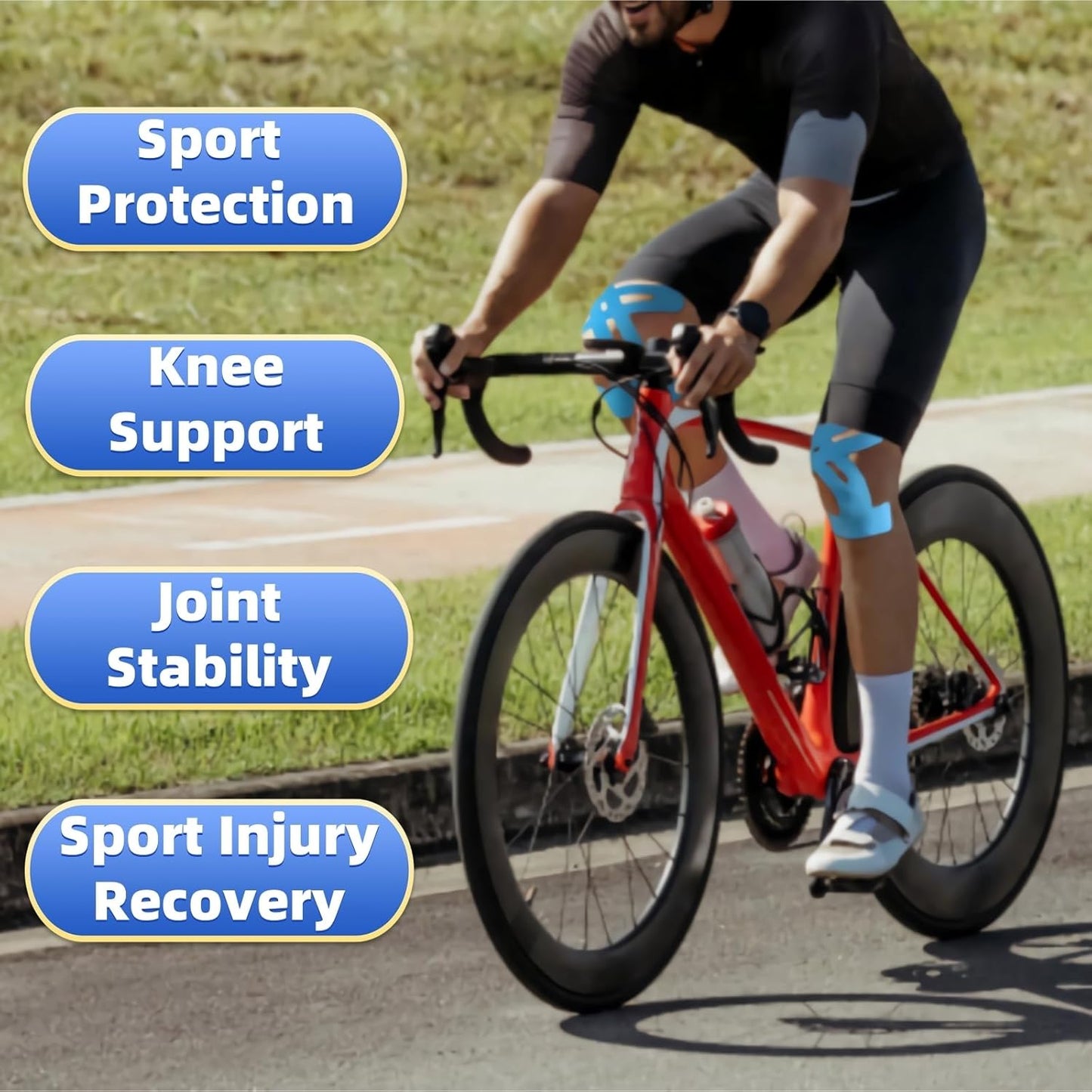 FlexTact™ Knie Tape – Slimme ondersteuning waar je op kunt rekenen