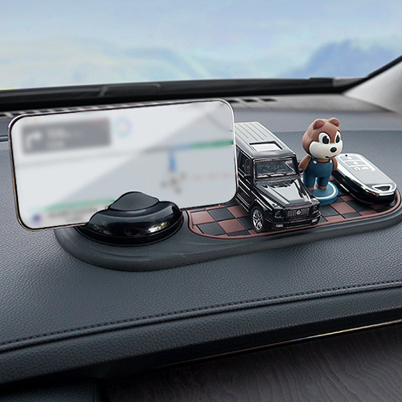 DashFlex™ – 4-in-1 Telefoonhouder met Opbergruimte & Nummerweergave
