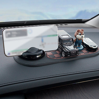 DashFlex™ – 4-in-1 Telefoonhouder met Opbergruimte & Nummerweergave