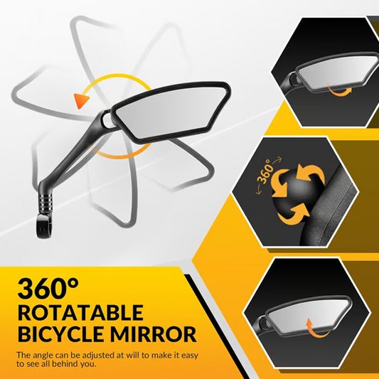 SafeGlide™ 360° Achteruitkijkspiegel – Slimmer, veiliger fietsen