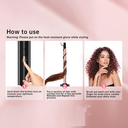 Curluxe MiniStyler™ – Compacte Krultang voor Snel, Glanzend & Prachtig Haar