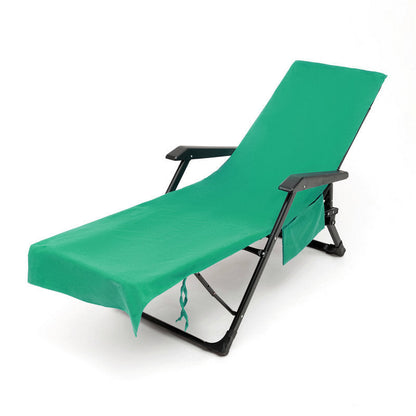SunLuxe™ Strandhanddoek met Stoelhoes – De Ultieme Zomer Must-Have!