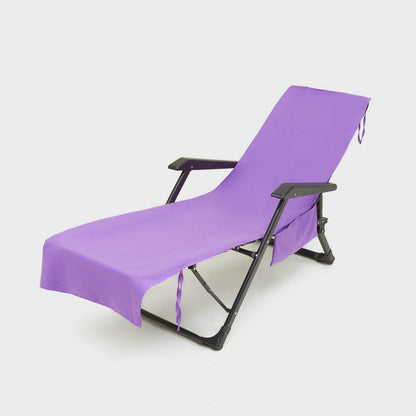 SunLuxe™ Strandhanddoek met Stoelhoes – De Ultieme Zomer Must-Have!