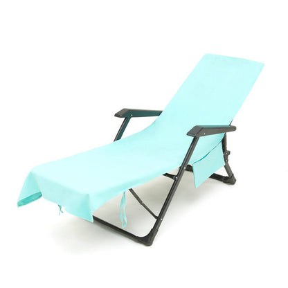 SunLuxe™ Strandhanddoek met Stoelhoes – De Ultieme Zomer Must-Have!