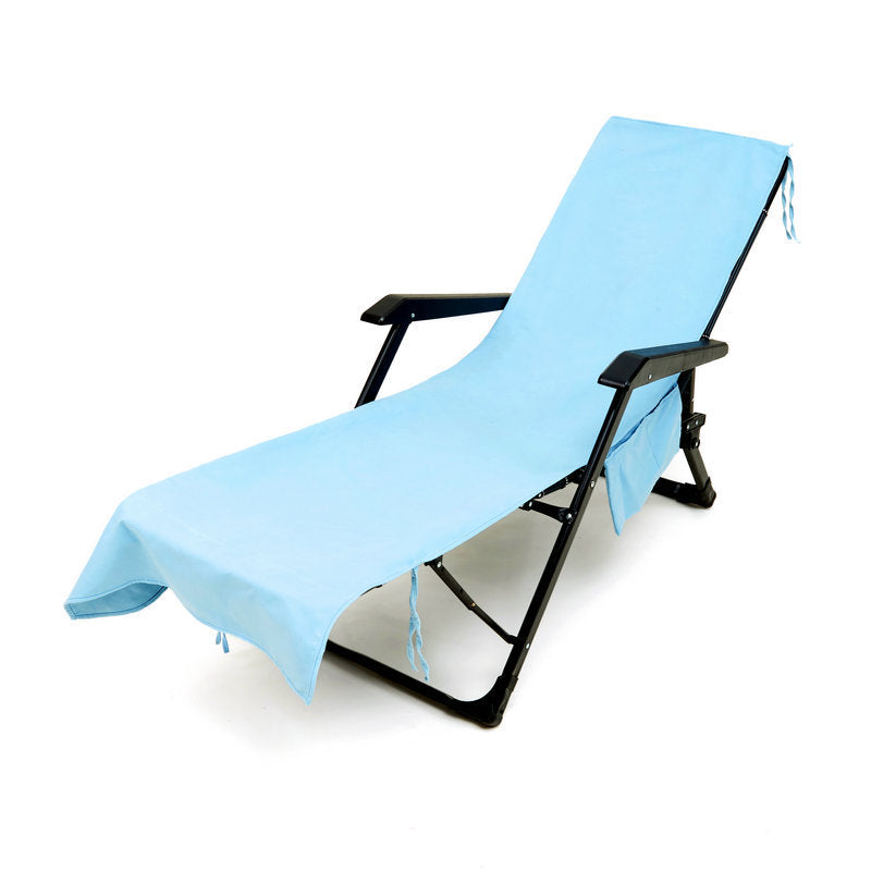 SunLuxe™ Strandhanddoek met Stoelhoes – De Ultieme Zomer Must-Have!