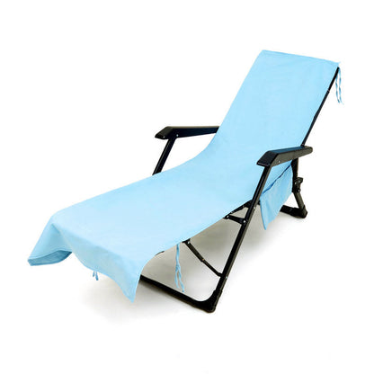 SunLuxe™ Strandhanddoek met Stoelhoes – De Ultieme Zomer Must-Have!