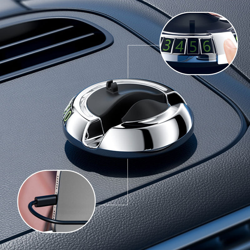 AeroMark™ – Compacte Auto Telefoonhouder met Verborgen Parkeernummerplaat | 1+1 GRATIS