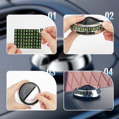 AeroMark™ – Compacte Auto Telefoonhouder met Verborgen Parkeernummerplaat | 1+1 GRATIS