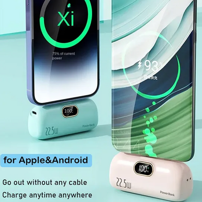 Voltzy™ Mini Power Bank – Compacte Energie, Altijd Binnen Handbereik