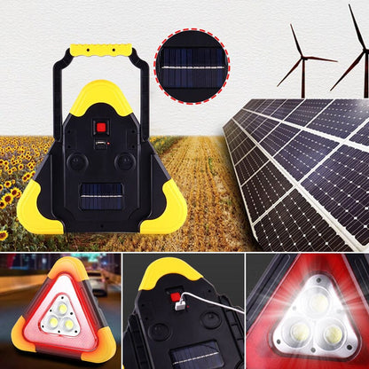 TriGlow Alert™ – Slimme Driehoekslamp voor Nood & Outdoor