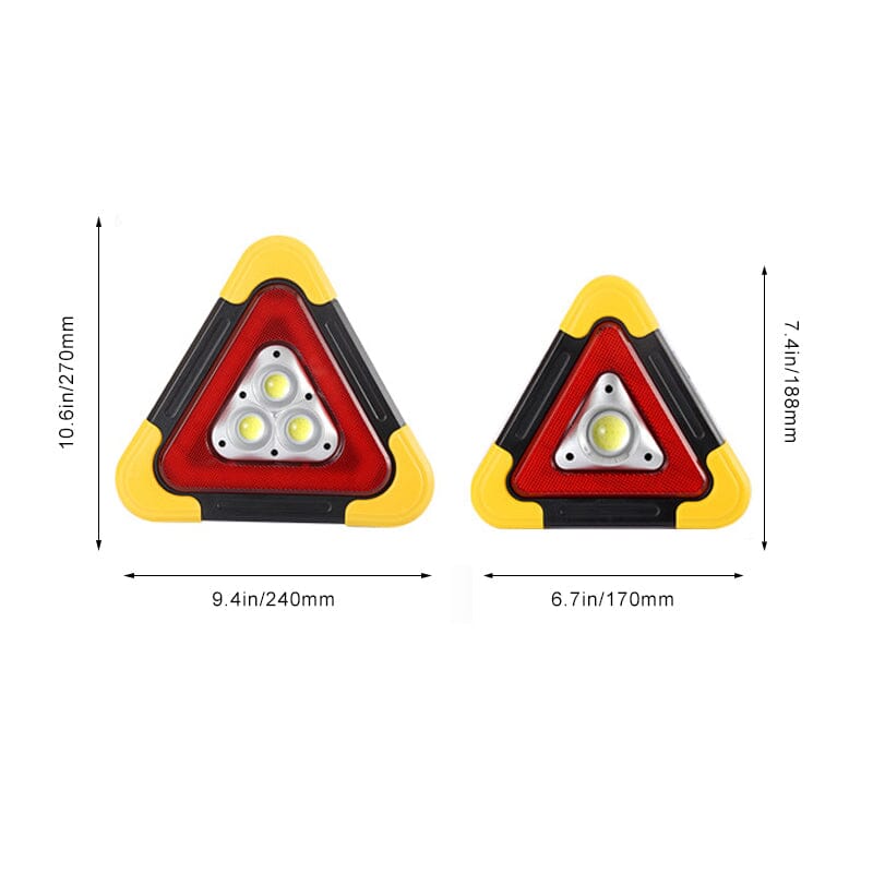 TriGlow Alert™ – Slimme Driehoekslamp voor Nood & Outdoor
