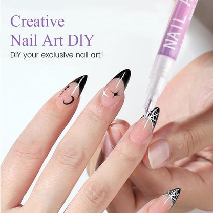 Colorique™ Nail Art Pen Set – 12 levendige kleuren voor eindeloze creaties