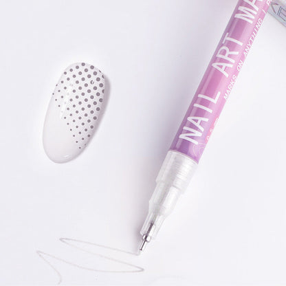 Colorique™ Nail Art Pen Set – 12 levendige kleuren voor eindeloze creaties
