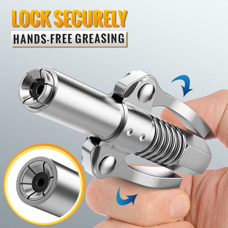 Gravion™ - Vetspuitkoppeling – Dubbele Handgreep Hogedruk Connector
