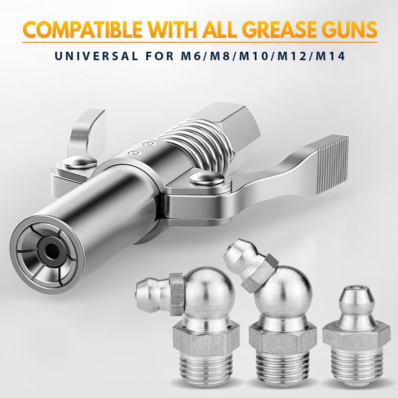 Gravion™ - Vetspuitkoppeling – Dubbele Handgreep Hogedruk Connector