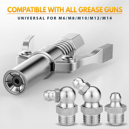 Gravion™ - Vetspuitkoppeling – Dubbele Handgreep Hogedruk Connector