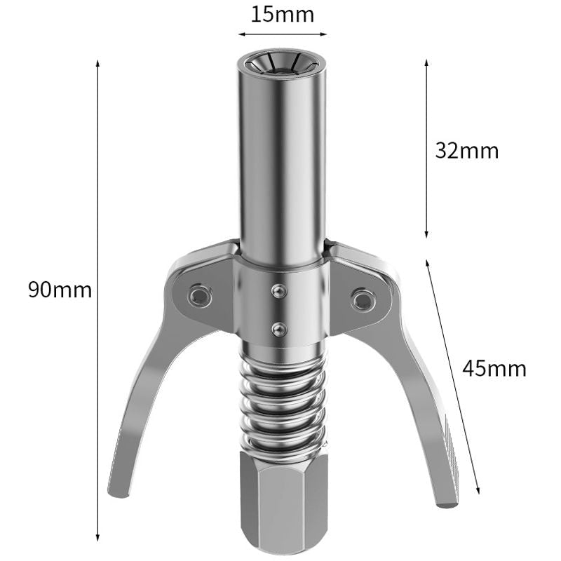 Gravion™ - Vetspuitkoppeling – Dubbele Handgreep Hogedruk Connector