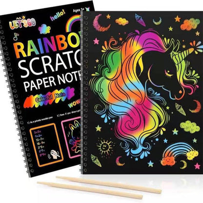 ColorWhirl™ ScratchBook – Ontdek de Magie van Verborgen Kleuren 🎨
