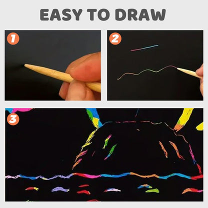 ColorWhirl™ ScratchBook – Ontdek de Magie van Verborgen Kleuren 🎨