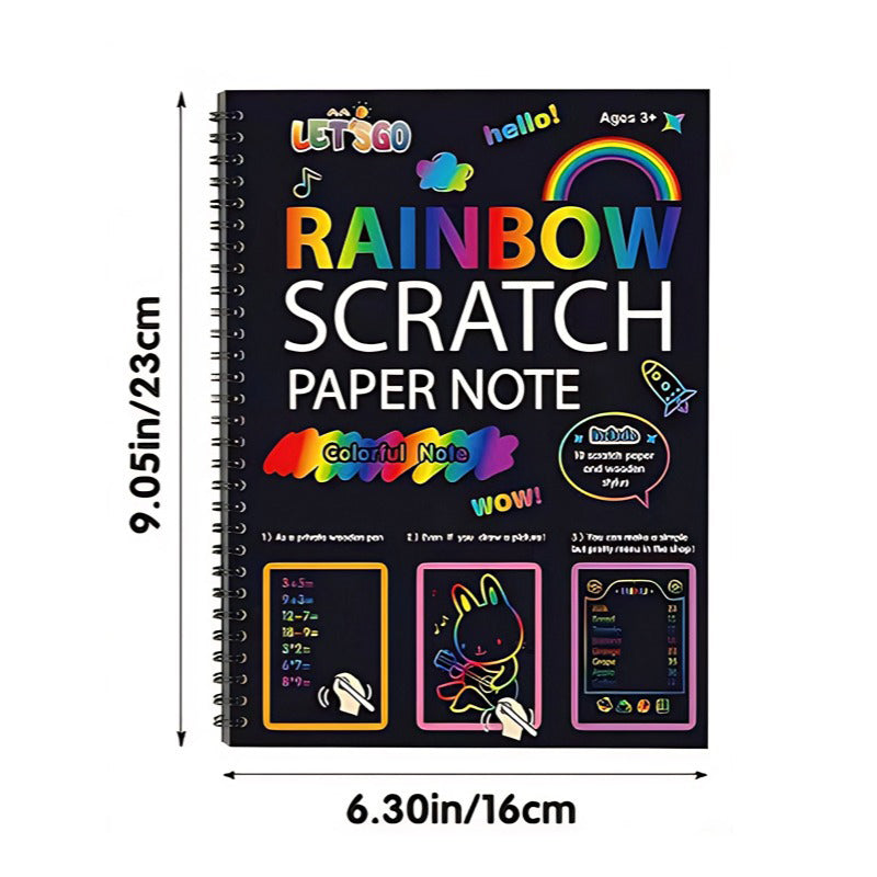 ColorWhirl™ ScratchBook – Ontdek de Magie van Verborgen Kleuren 🎨