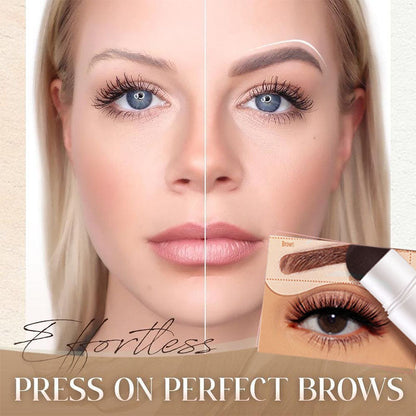Browliva™ - Wenkbrauwstempel Set met Sjablonen | 1+1 GRATIS