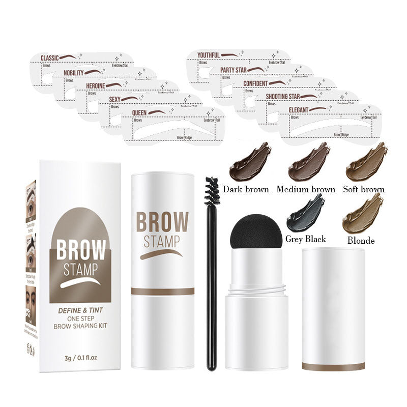 Browliva™ - Wenkbrauwstempel Set met Sjablonen | 1+1 GRATIS