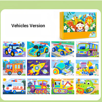 🎨 KreaFun™ 3D Knutselstickers – Creativiteit die tot leven komt