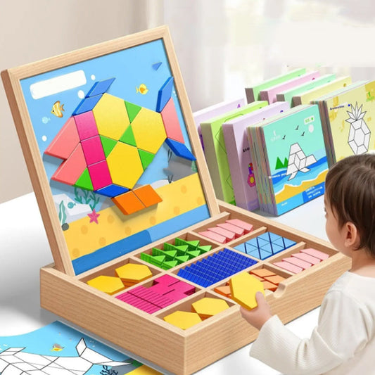 MagniCraft™ – Creatief Magnetisch Houten Puzzelplezier voor Kinderen
