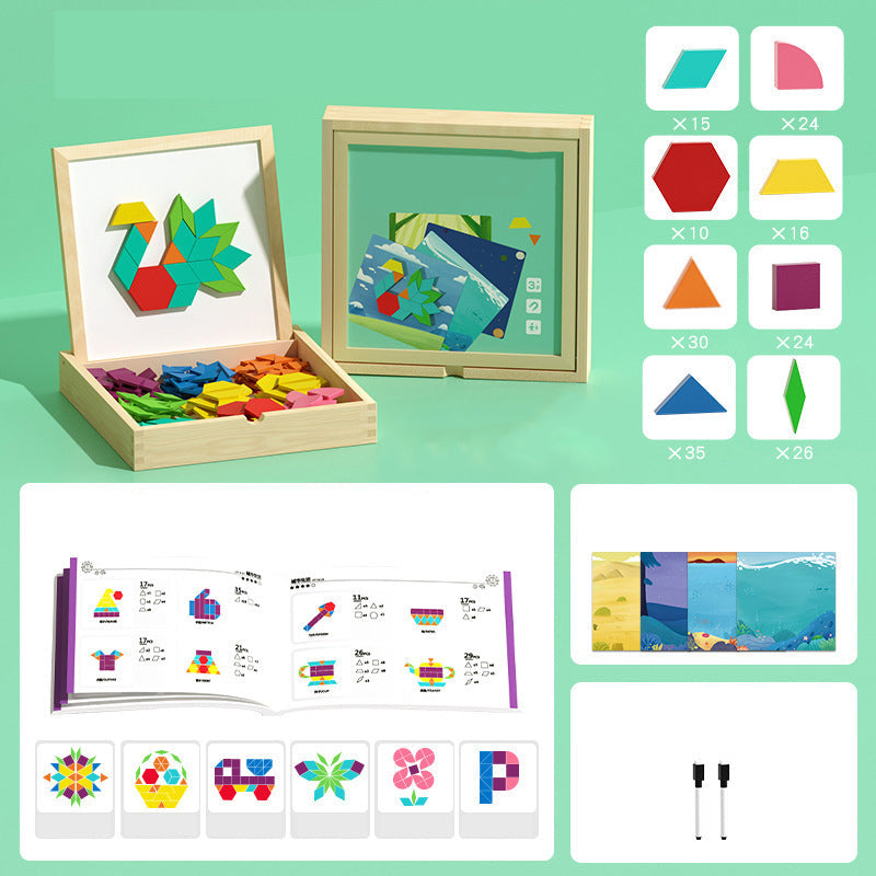 MagniCraft™ – Creatief Magnetisch Houten Puzzelplezier voor Kinderen