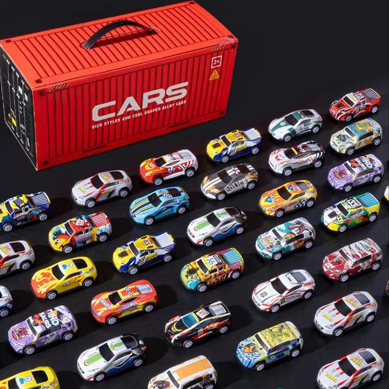 MiniDrive™ – 48 Pull-Back Auto’s met Garage • Spel & Fantasie in Eén Set
