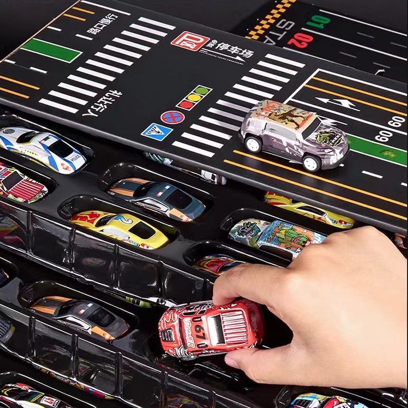 MiniDrive™ – 48 Pull-Back Auto’s met Garage • Spel & Fantasie in Eén Set