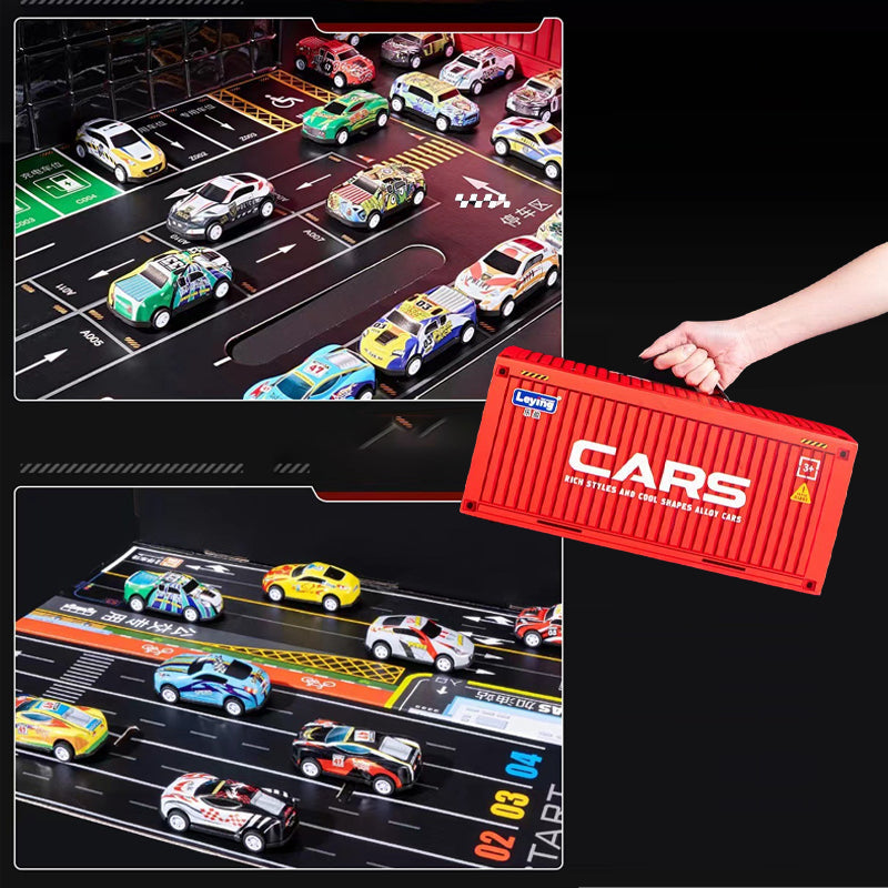 MiniDrive™ – 48 Pull-Back Auto’s met Garage • Spel & Fantasie in Eén Set