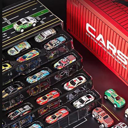 MiniDrive™ – 48 Pull-Back Auto’s met Garage • Spel & Fantasie in Eén Set