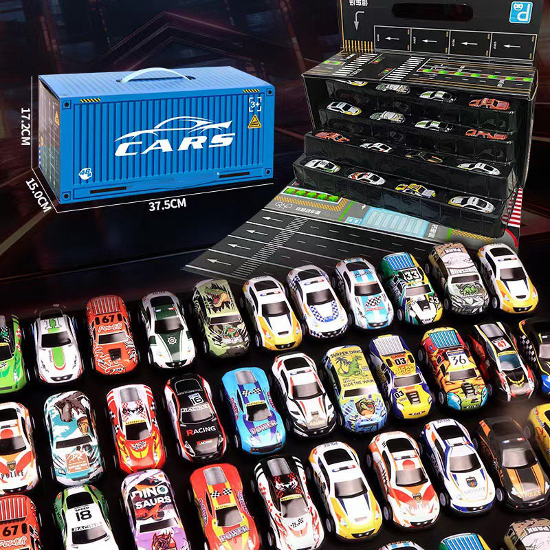 MiniDrive™ – 48 Pull-Back Auto’s met Garage • Spel & Fantasie in Eén Set