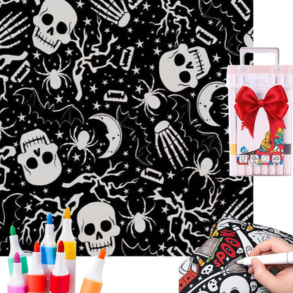 ArtSnuggle™ Kleur-Je-Eigen Dekentje – Creativiteit Ontmoet Comfort