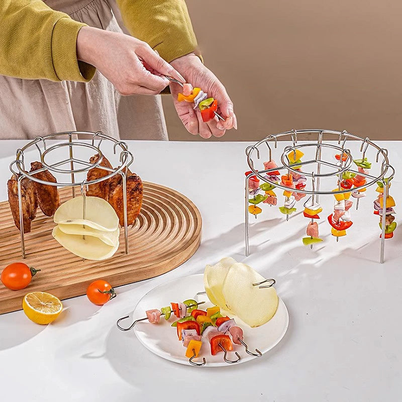 AeroRack™ – Dubbele Luchtcirculatie & Extra Capaciteit voor je Airfryer